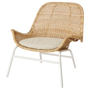 IKEA FRYKSÅS chair with cushion, rattan/Risane natural, Ikea Ireland | 0263BAQZJ