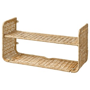 IKEA FRYKSÅS wall shelf, rattan, 23 5/8x7 7/8 in, Ikea Ireland | 9012AZGDH