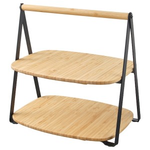 IKEA FULLSPÄCKAD serving tray, bamboo/black, 11x8 in, Ikea Ireland | 3971DJAQT