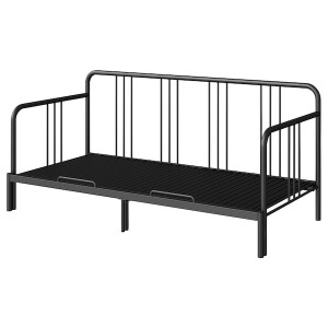 IKEA FYRESDAL Daybed frame, Twin Black, Ikea Ireland | 5437YMODS