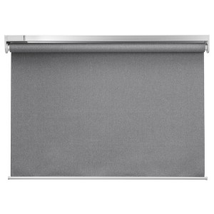 IKEA FYRTUR Blackout roller blind, wireless, battery operated gray, 27x76 ¾ in, Ikea Ireland | 5698SAPOV