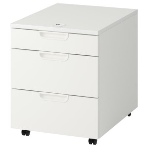 IKEA GALANT Drawer unit on casters, 17 3/4x21 5/8 in White, Ikea Ireland | 5471KTWLQ