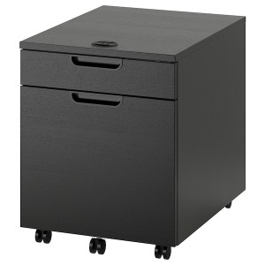 IKEA GALANT drawer unit/drop file storage, black stained ash veneer, 17 3/4x21 5/8 in Black Stained Ash Veneer, Ikea Ireland | 3792WQYMC