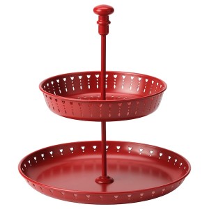 IKEA GARNERA serving stand, two tiers, red, Ikea Ireland | 7289NQKAL