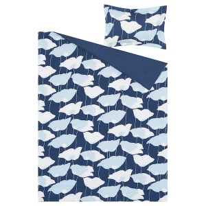 IKEA GETRUTA comforter set, Twin/Twin X-long Blue / White, Ikea Ireland | 4931ARJEW