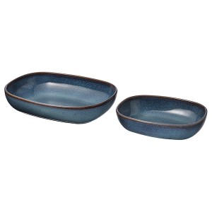 IKEA GLADELIG baking dish, set of 2, blue, Ikea Ireland | 2069JIEZN