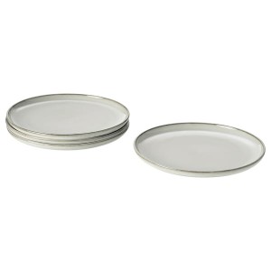 IKEA GLADELIG plate, 10 in, 4 pack Gray, Ikea Ireland | 1653HTVBC