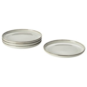 IKEA GLADELIG side plate, 8 in, 4 pack Gray, Ikea Ireland | 1498JNVZX
