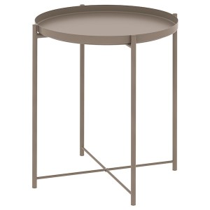 IKEA GLADOM Tray table, 17 1/2x20 5/8 in Dark Gray / Beige, Ikea Ireland | 8713FNKZQ