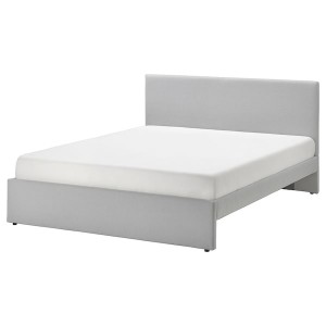 IKEA GLADSTAD upholstered bed frame, Full Kabusa Light Gray, Ikea Ireland | 7194NEGAY