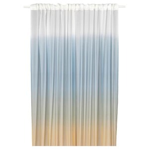 IKEA GLASÖRT sheer curtain, 1 piece, 118x98 in Gray / Blue / Dark Beige, Ikea Ireland | 9748PVERB