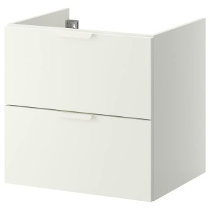 IKEA GODMORGON Sink cabinet with 2 drawers, 23 5/8x18 1/2x22 7/8 in White, Ikea Ireland | 3960SERDP