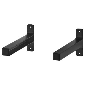IKEA GRANHULT Bracket, 11 ¾x4 ¾ in, 2 pack Black, Ikea Ireland | 6893ECFIB