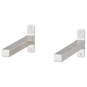 IKEA GRANHULT Bracket, 11 ¾x4 ¾ in, 2 pack Nickel Plated, Ikea Ireland | 9637DRXOS