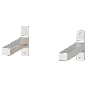IKEA GRANHULT Bracket, 7 ¾x4 ¾ in, 2 pack Nickel Plated, Ikea Ireland | 6153RYQDF