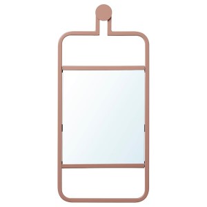 IKEA GRANVÅG mirror, wall hanging/pink, 8 5/8x18 7/8 in, Ikea Ireland | 5924UGDBF