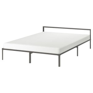 IKEA GRIMSBU bed frame, Queen Gray / Luröy, Ikea Ireland | 1074HFDWC