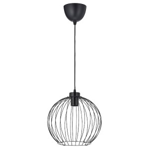 IKEA GRINDFALLET pendant lamp, black, 12 in, Ikea Ireland | 4536IVBWR