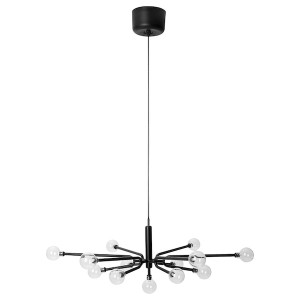 IKEA GRINSBYN chandelier w light bulbs, 13-arm, black, Ikea Ireland | 8403IOUBG