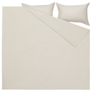 IKEA GRÅPALPMAL duvet cover and pillowcase(s), Full/Queen (Double/Queen) Beige, Ikea Ireland | 0456JYORI