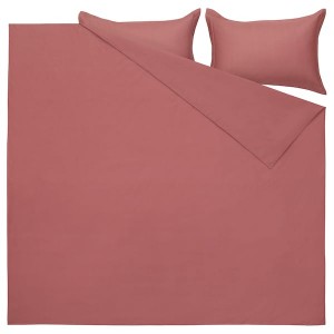 IKEA GRÅPALPMAL duvet cover and pillowcase(s), King Pink, Ikea Ireland | 7956BOWPX
