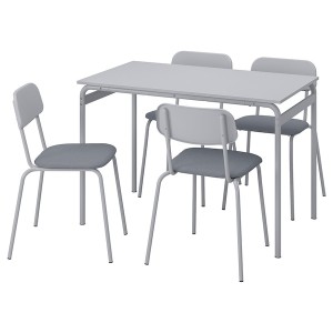 IKEA GRÅSALA / GRÅSALA table and 4 chairs, gray gray/gray, 43 1/4 in, Ikea Ireland | 0916NPQZA