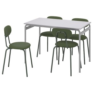 IKEA GRÅSALA / ÖSTANÖ table and 4 chairs, 43 1/4 in Gray / Remmarn Deep Green, Ikea Ireland | 0358FCNWH