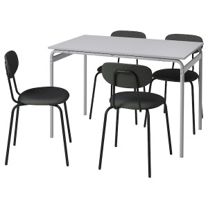 IKEA GRÅSALA / ÖSTANÖ table and 4 chairs, 43 1/4 in Gray / Remmarn Dark Gray, Ikea Ireland | 1589IVCGM