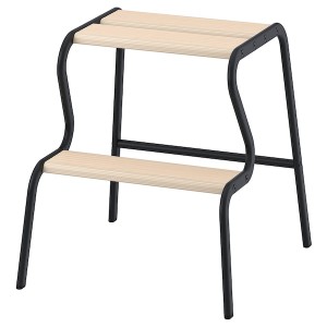 IKEA GRUBBAN step stool Black / Birch, Ikea Ireland | 2573MQZAG