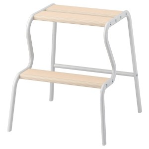 IKEA GRUBBAN step stool White / Birch, Ikea Ireland | 9417VHWDQ