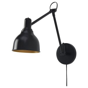 IKEA GRUNDBRO wall lamp, black, Ikea Ireland | 1925TBCEF