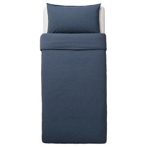 IKEA GULBJÖRK duvet cover and pillowcase(s), Twin Blue, Ikea Ireland | 2895GZPRT