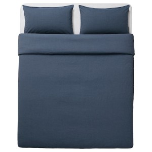 IKEA GULBJÖRK duvet cover and pillowcase(s), Full/Queen (Double/Queen) Blue, Ikea Ireland | 4936HGCQK