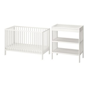 IKEA GULLIVER 2-piece baby furniture set, white, 27 1/2x52 in, Ikea Ireland | 1609WGOKM