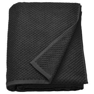 IKEA GULVIAL bath sheet, 39x59 in Black, Ikea Ireland | 9150XWGRV