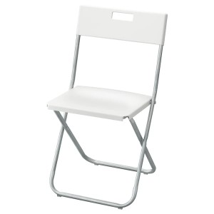 IKEA GUNDE Folding chair White, Ikea Ireland | 8956QEWYK