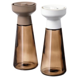 IKEA HALVTOM spice mill, 7 ½ in, 2 pack Glass / Brown, Ikea Ireland | 6341QWYZC