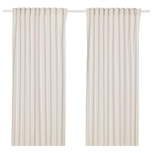 IKEA HANNALILL curtains, 1 pair, 57x84 in Beige, Ikea Ireland | 8974EYUXG