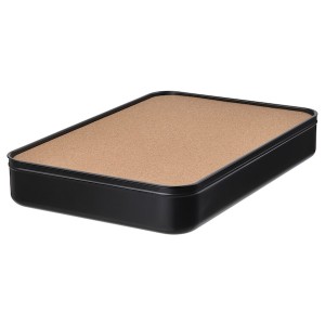 IKEA HARVMATTA box with lid, anthracite, 9 ½x13 ¾x2 ¼ in, Ikea Ireland | 5916TWHYN