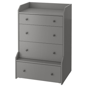 IKEA HAUGA 4-drawer chest, 27 1/2x41 in Gray, Ikea Ireland | 9318RPKCT