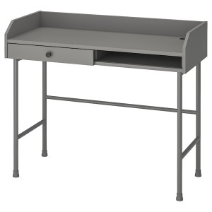 IKEA HAUGA desk, 39 3/8x17 7/8 in Gray, Ikea Ireland | 1830FYRTQ