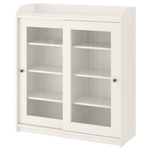 IKEA HAUGA glass-door cabinet, 41 3/8x45 5/8 in White, Ikea Ireland | 2854WQTRH