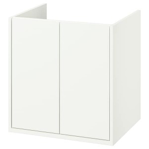 IKEA HAVBÄCK Bathroom vanity with doors, 24x21x25 1/8 in White, Ikea Ireland | 3128VTOQZ