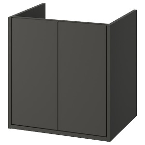 IKEA HAVBÄCK Bathroom vanity with doors, 24x21x25 1/8 in Dark Gray, Ikea Ireland | 4769IFMHG