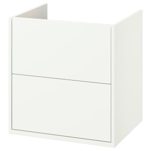 IKEA HAVBÄCK Bathroom vanity with drawers, 24x21x25 1/8 in White, Ikea Ireland | 7083VKJNP
