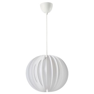 IKEA HAVSFJÄDER / HEMMA pendant lamp, white/white, 17 in, Ikea Ireland | 2384EZPQM