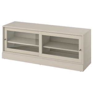 IKEA HAVSTA TV unit with base, 63x18 1/2x24 3/8 in Gray / Beige, Ikea Ireland | 1043BVSWT