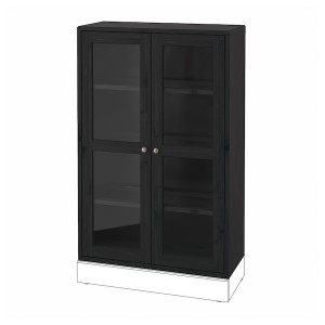 IKEA HAVSTA glass-door cabinet, 31 7/8x13 3/4x48 3/8 in Black, Ikea Ireland | 7820FBLOZ