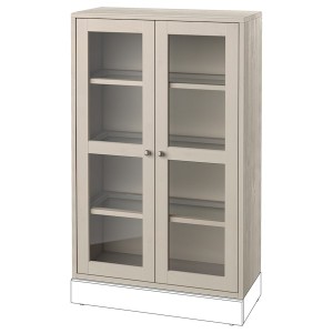 IKEA HAVSTA glass-door cabinet, 31 7/8x13 3/4x48 3/8 in Gray / Beige, Ikea Ireland | 4016KGTLU
