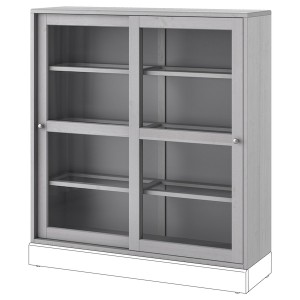 IKEA HAVSTA glass-door cabinet, 47 5/8x13 3/4x48 3/8 in Gray, Ikea Ireland | 7683TVYRN